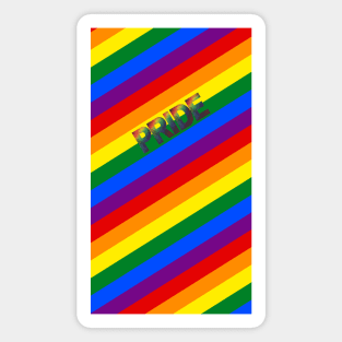 Radiant Gradient Pride (Flag Background) Magnet